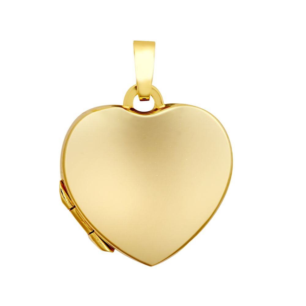 JLC128 | 9ct Yellow Gold Polished Heart Shape Locket