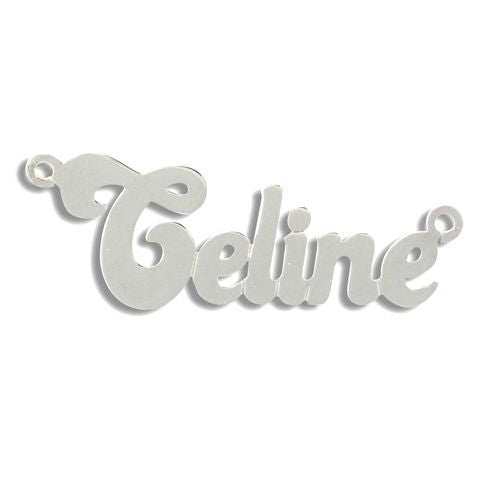 JNP017-W | 9ct White Gold Personalised Nameplate