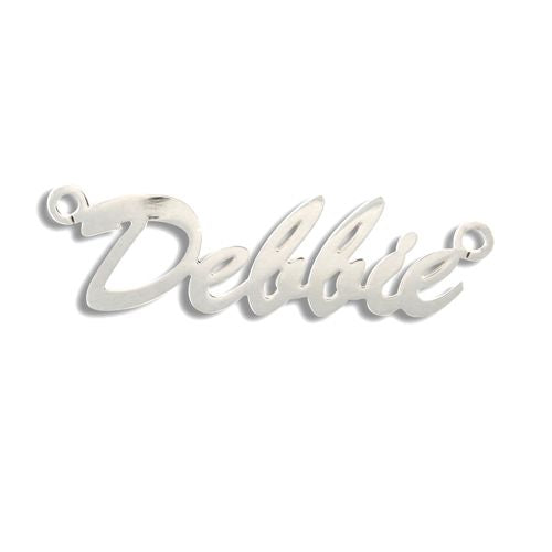 JNP020-W | 9ct White Gold Personalised Nameplate