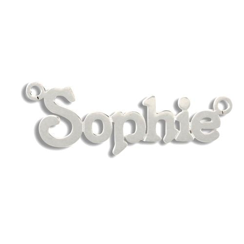 JNP022-W | 9ct White Gold Personalised Nameplate