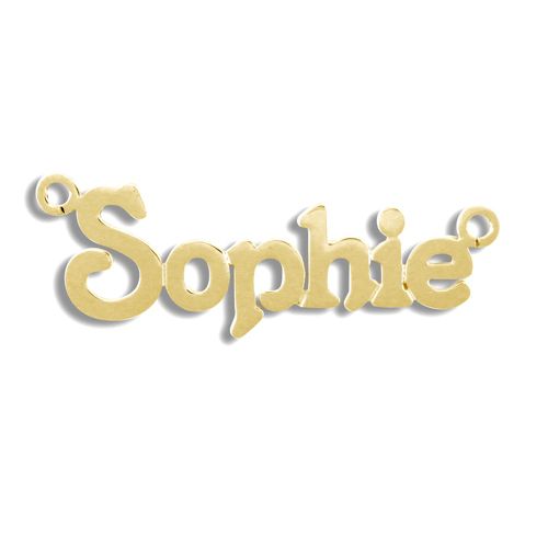 9ct Gold Personalised Nameplate