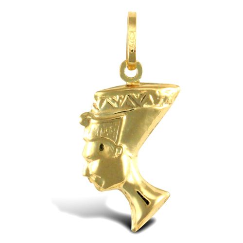 JPC226 | 9ct Yellow Gold Flat Nefertiti Charm