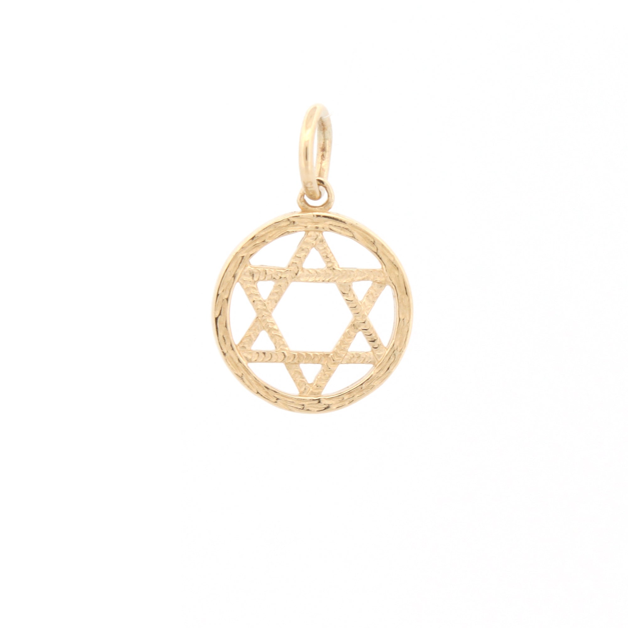 9ct Yellow Gold Star Of David Pendant