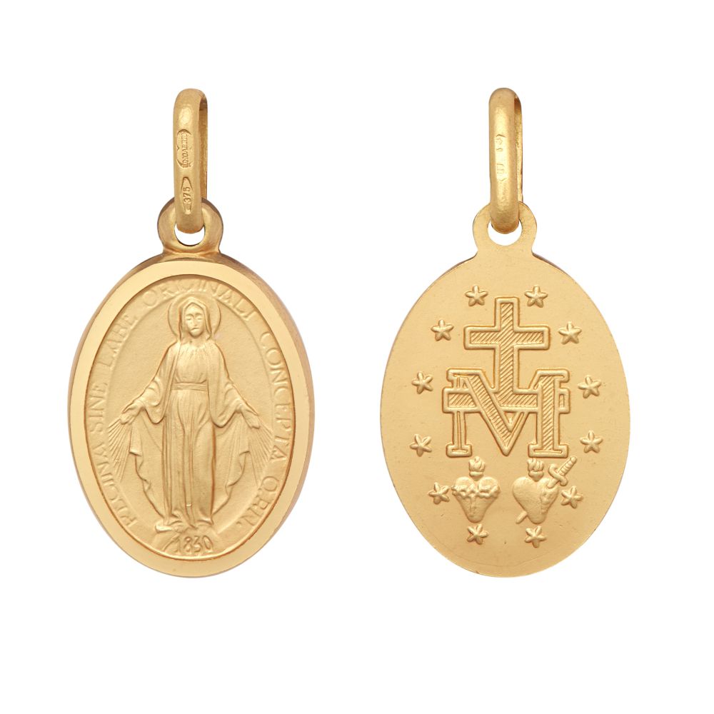 9ct Yellow Miraculous Medallion Pendant