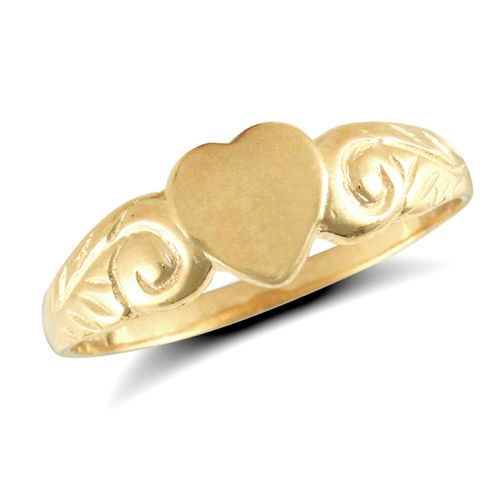9ct Yellow Gold Heart Ring