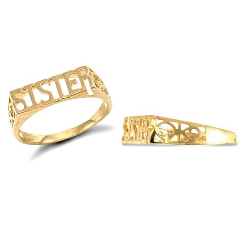 JRN116 | 9ct Yellow Gold Sister Ring