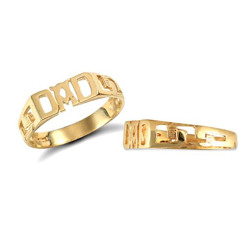 JRN126 | 9ct Yellow Gold Dad Ring