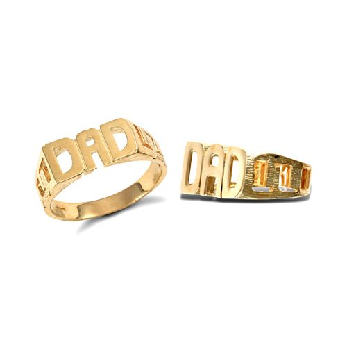 JRN129 | 9ct Yellow Gold Dad Ring