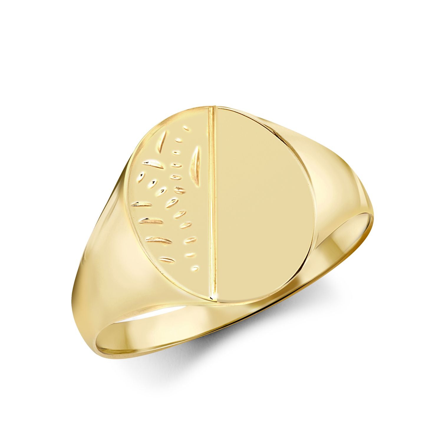 JRN135 | 9ct Yellow Gold Signet Ring