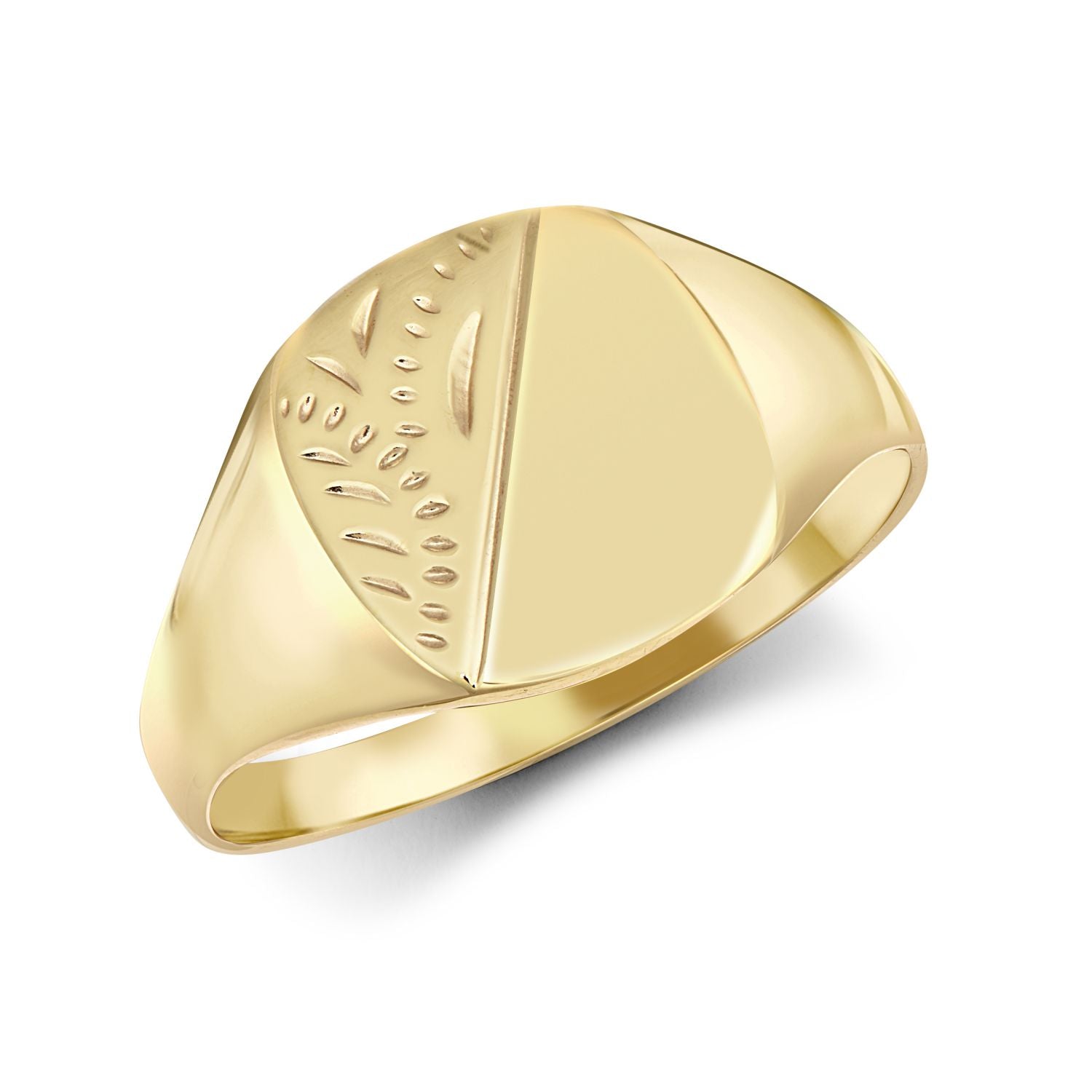 JRN137 | 9ct Yellow Gold Signet Ring