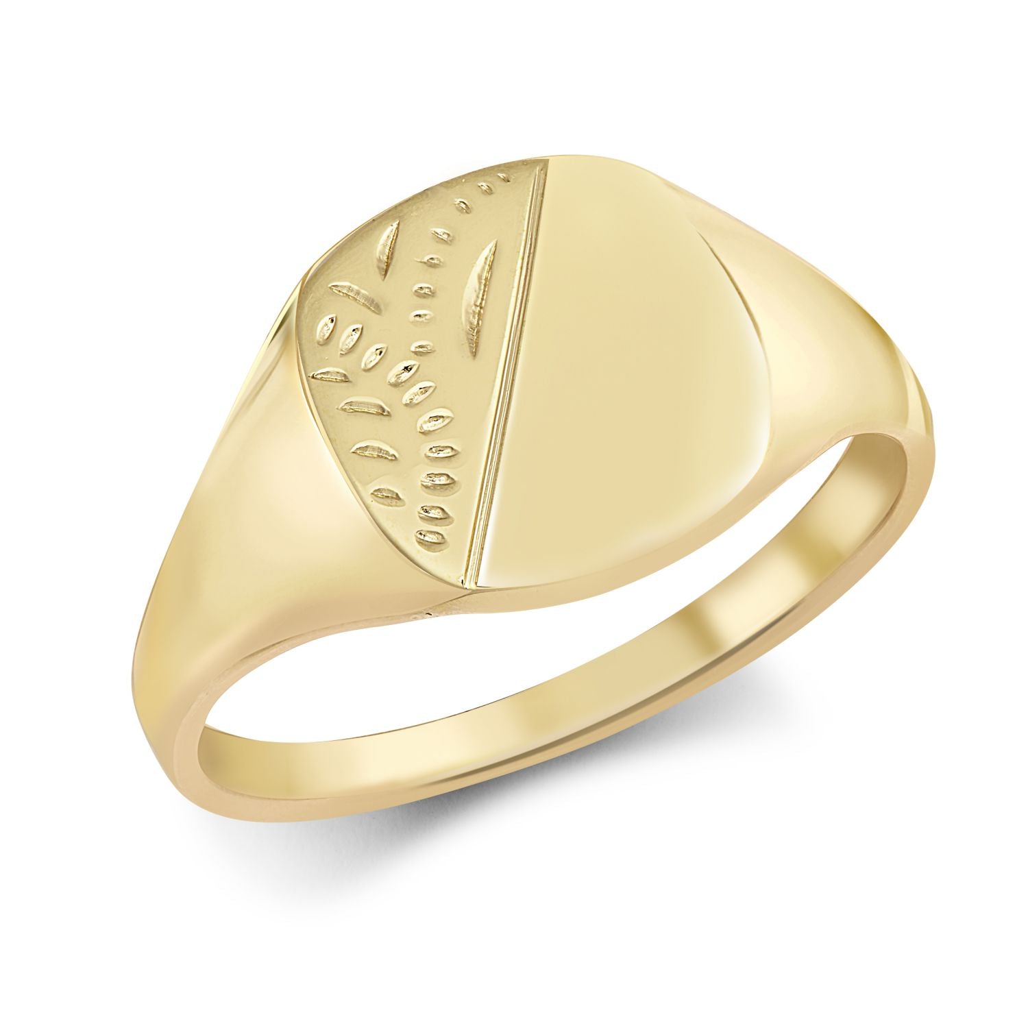 JRN141 | 9ct Yellow Gold Signet Ring