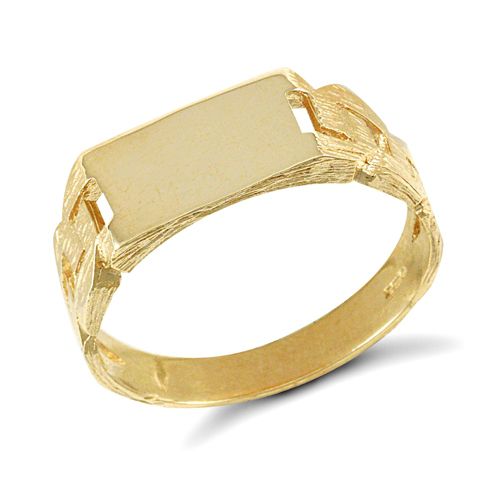 9ct Yellow Gold Signet Ring