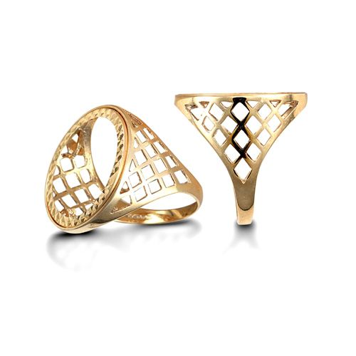 9ct Yellow Gold Tenth Sovereign Ring