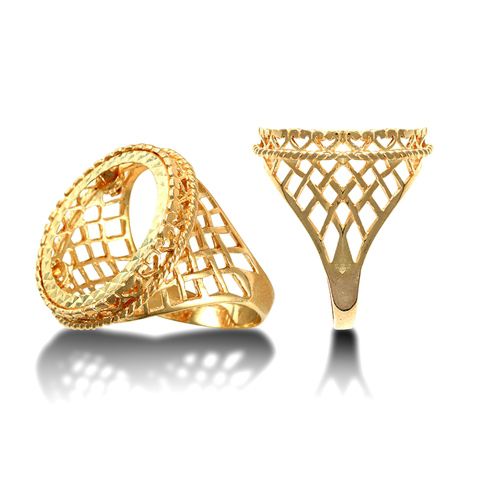 9ct Yellow Gold Full Sovereign Ring
