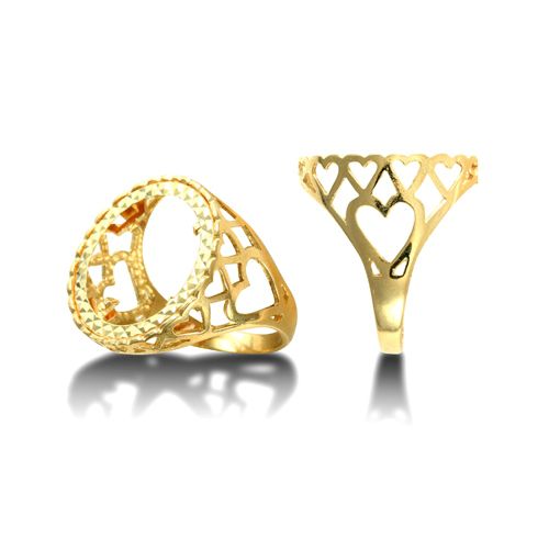 9ct Yellow Gold Half Sovereign Ring