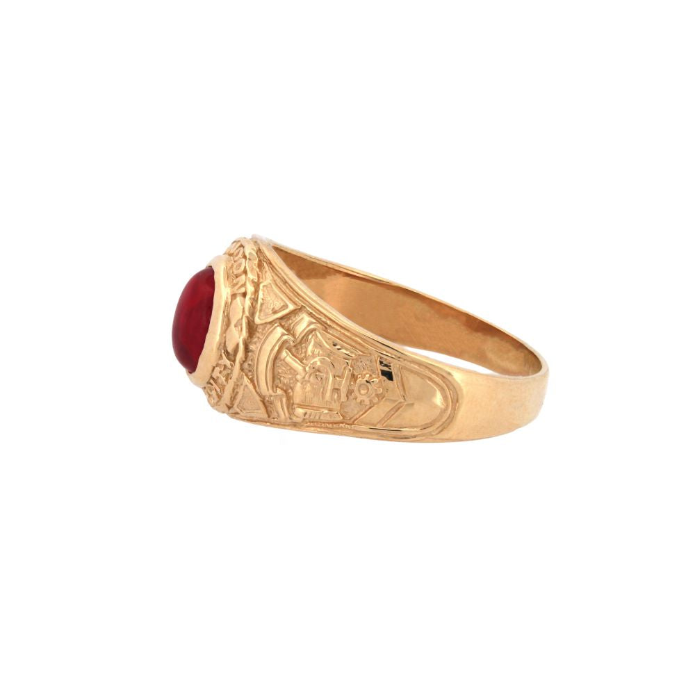 9ct Yellow Gold College Ring