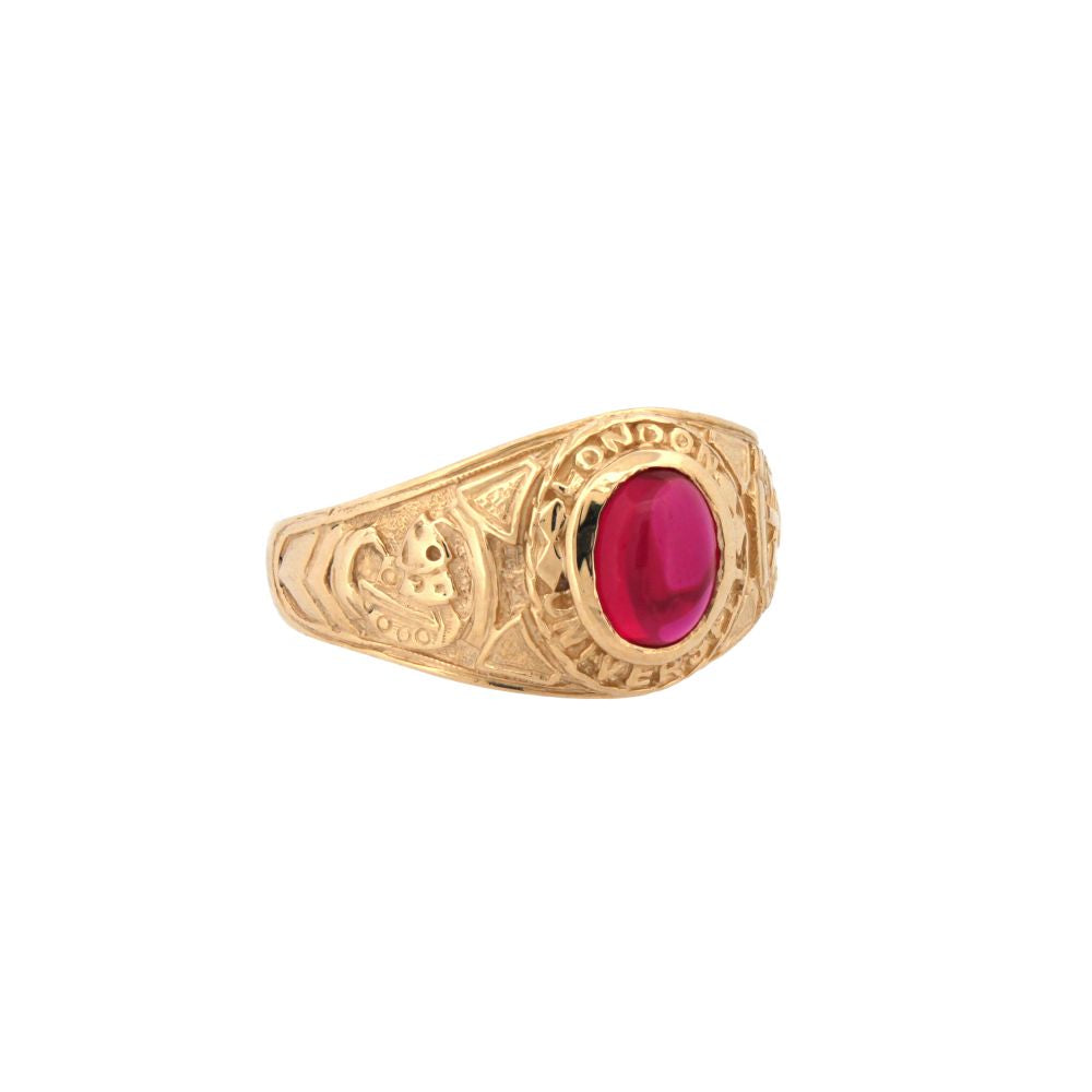 9ct Yellow Gold College Ring