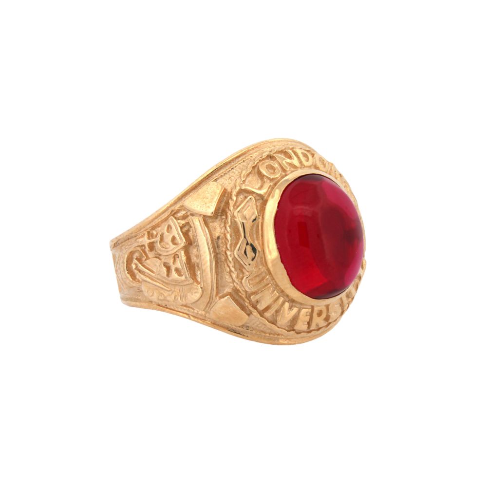 9ct Yellow Gold College Ring