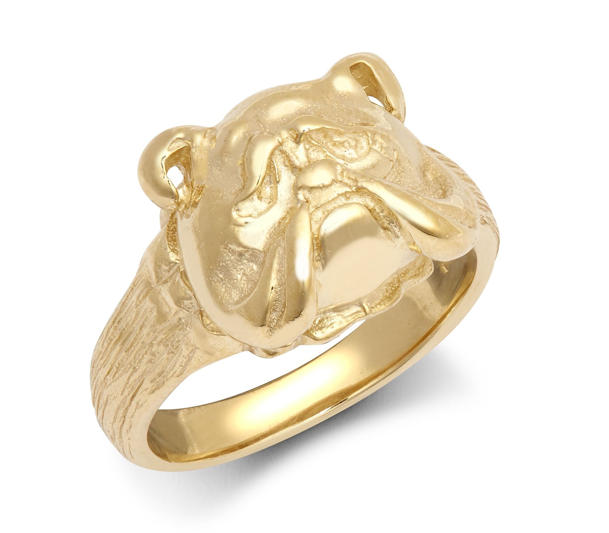 JRN562 | 9ct Yellow Bulldog Ring