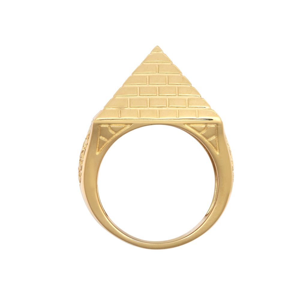 9ct Yellow Gold 1 Ounce Pyramid Ring
