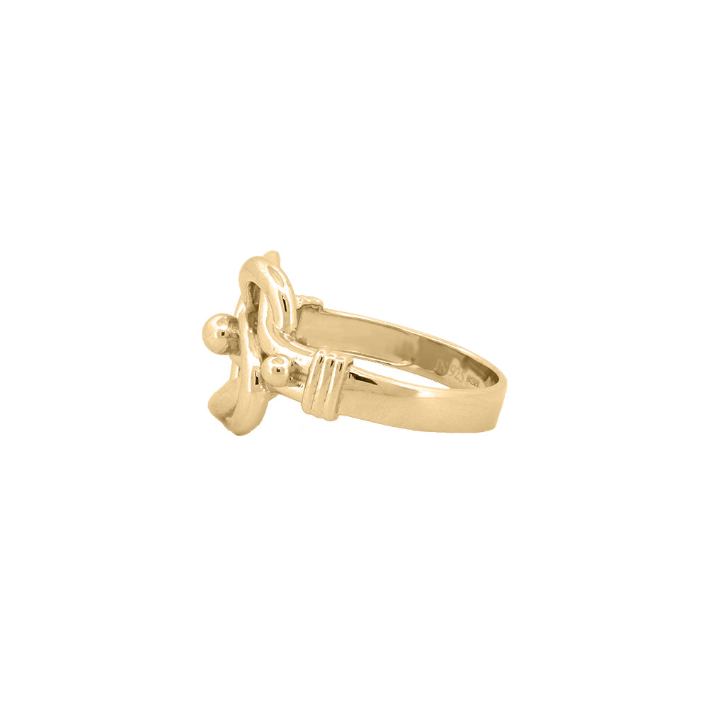 JRN588 | 9ct Yellow Gold Knot Ring