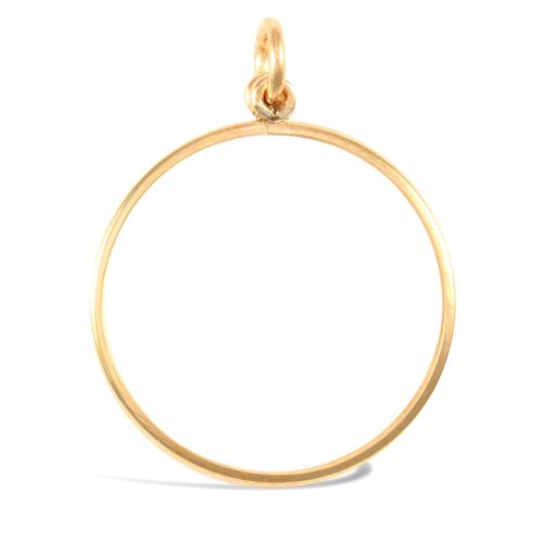 JSP019-H | 9ct Yellow Gold Half Sovereign Pendant