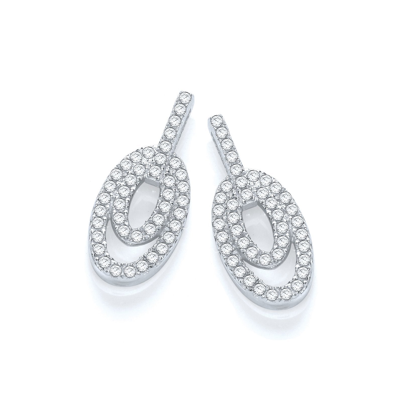 Micro Pave' Fancy Drop Earring