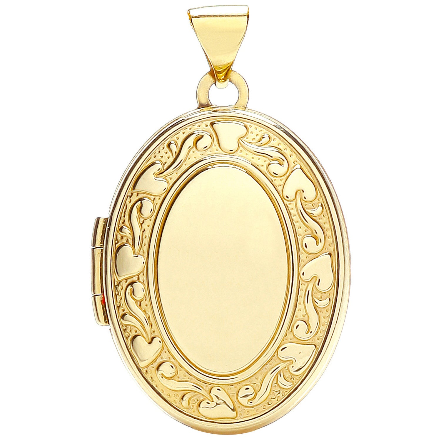 Yellow Gold Oval Shaped Locket - 9ct Gold