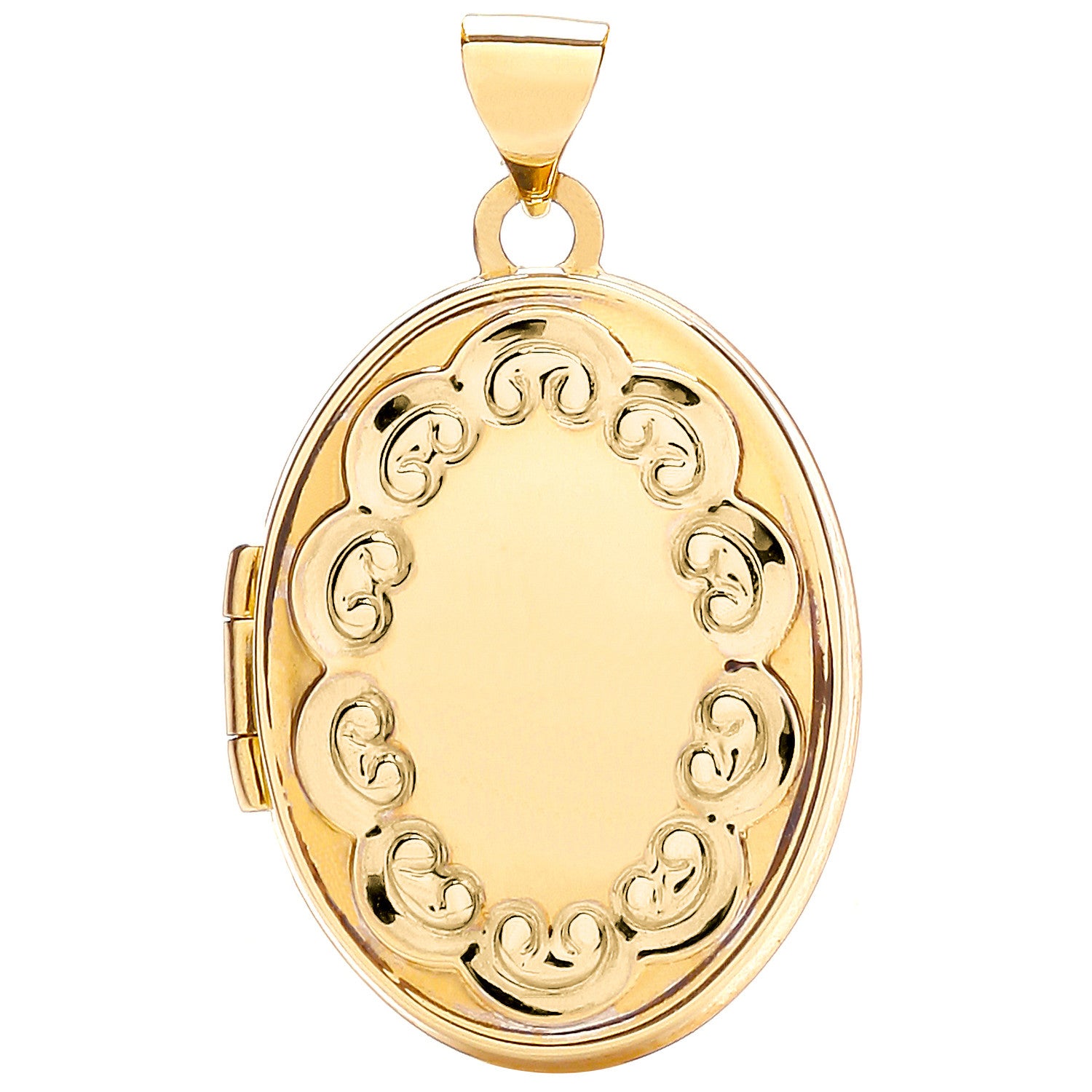 Yellow Gold Oval Shaped Locket - 9ct Gold