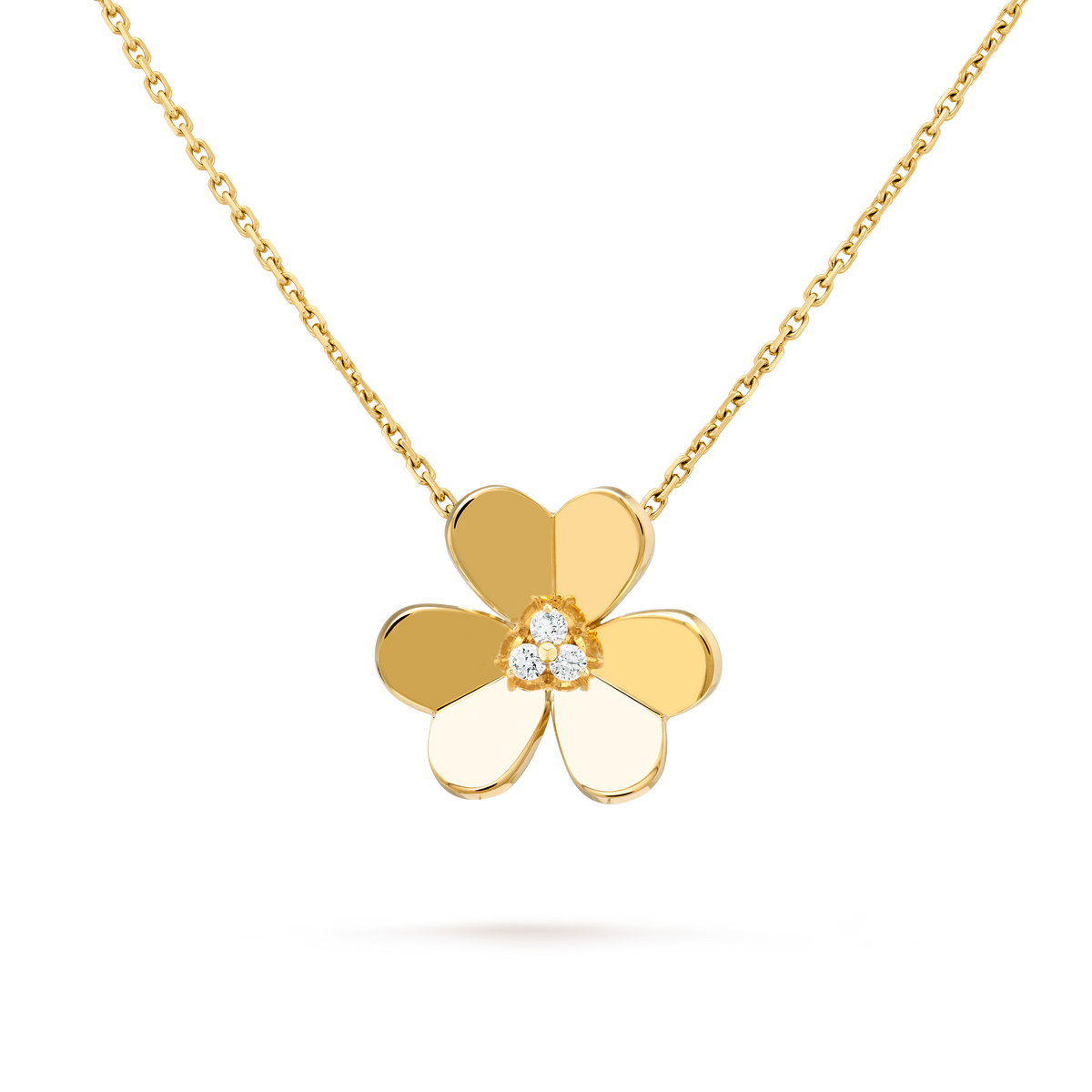 Van Cleef & Arpels Frivole Diamond Large Pendant 18K Yellow Gold