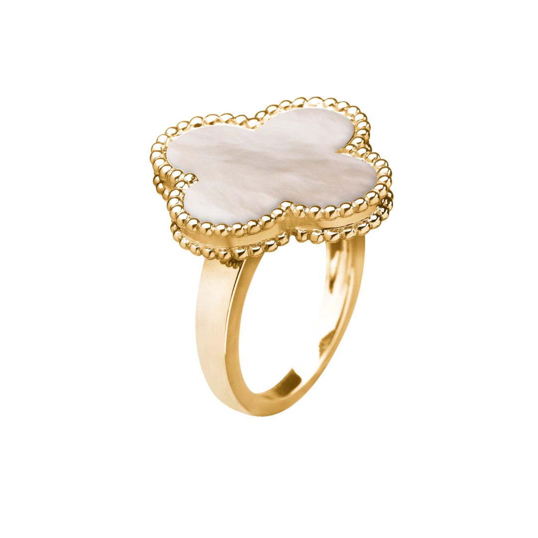 Van Cleef & Arpels Magic Alhambra Ring Mother-Of-Pearl 18K Yellow Gold