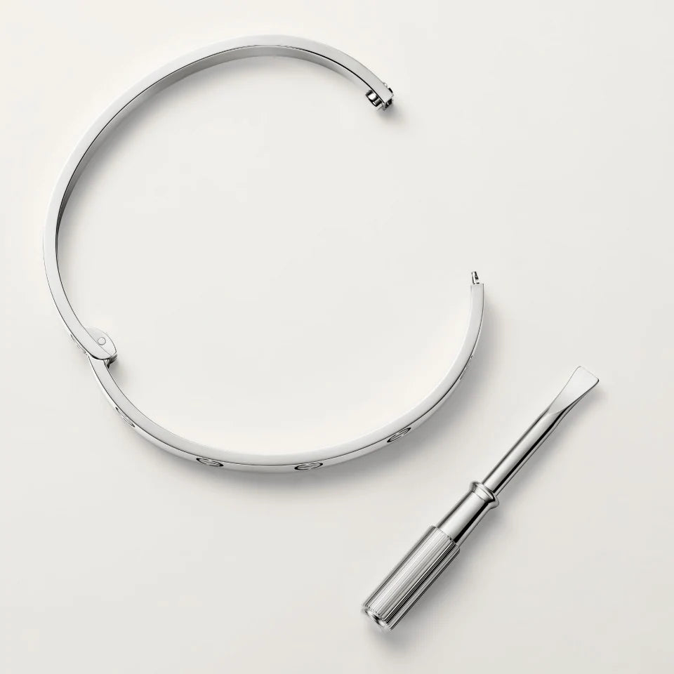 Cartier Love Bracelet Single-Screw Closure Classic Model 18K White Gold