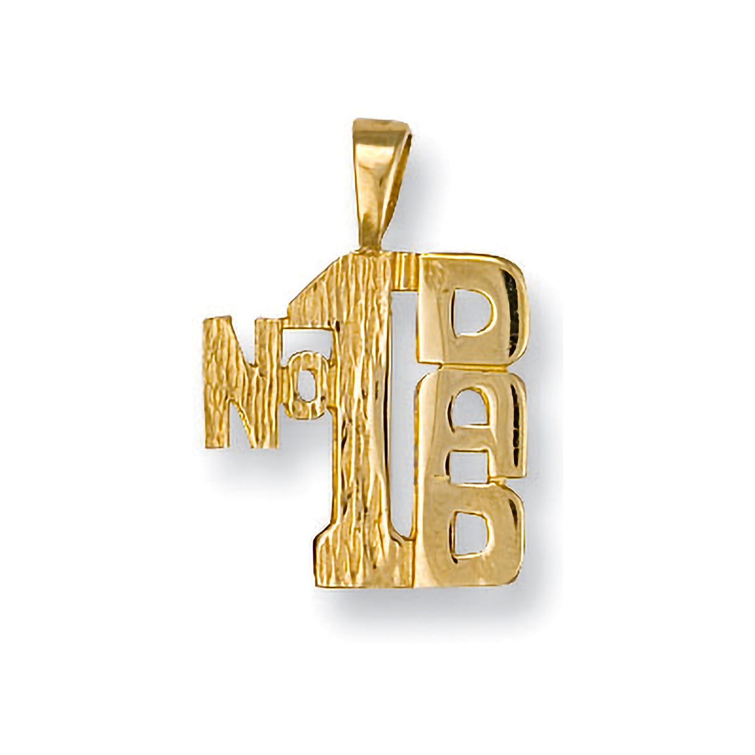 Yellow Gold No:1 Dad Pendant - 9ct Gold