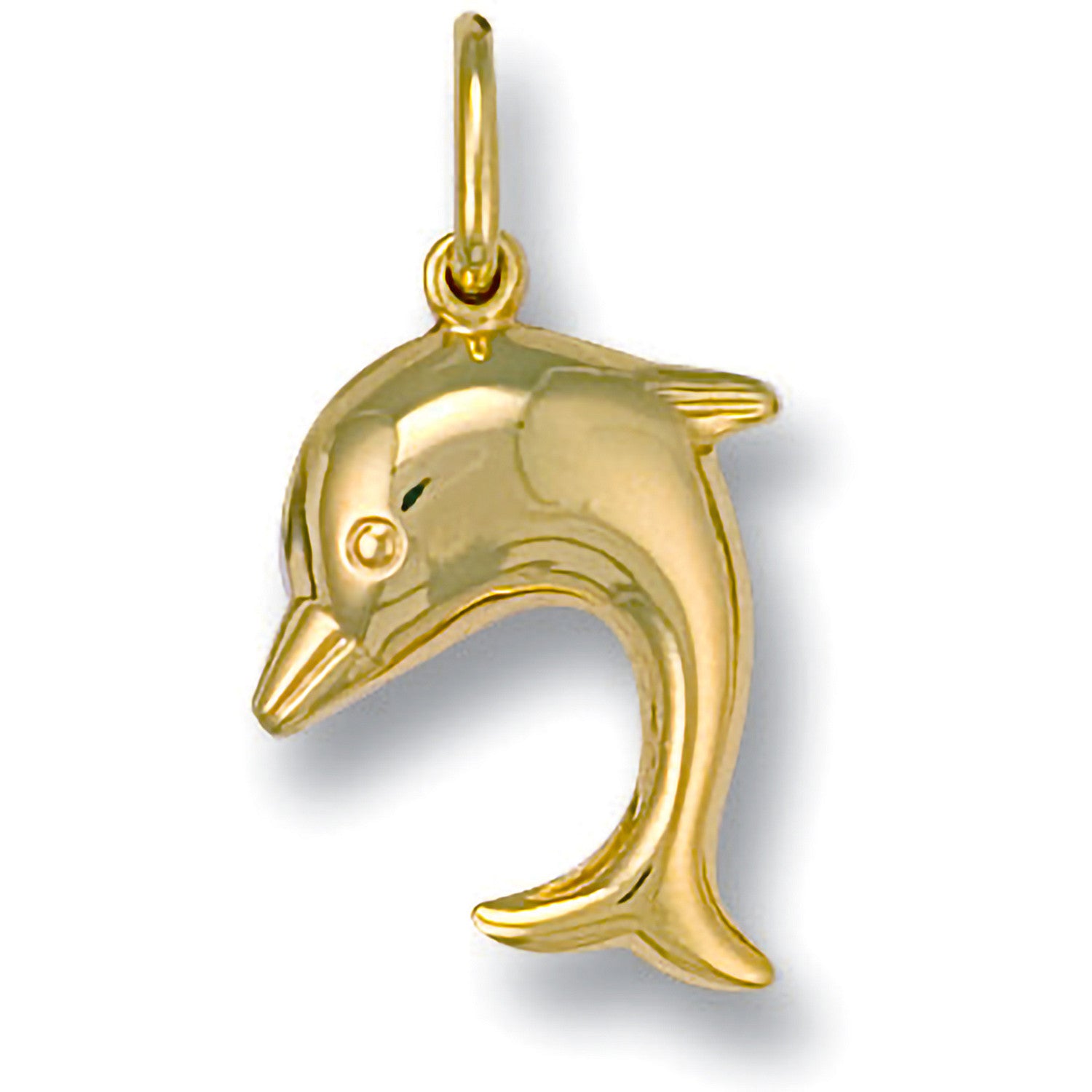 Yellow Gold Dolphin Pendant - 9ct Gold