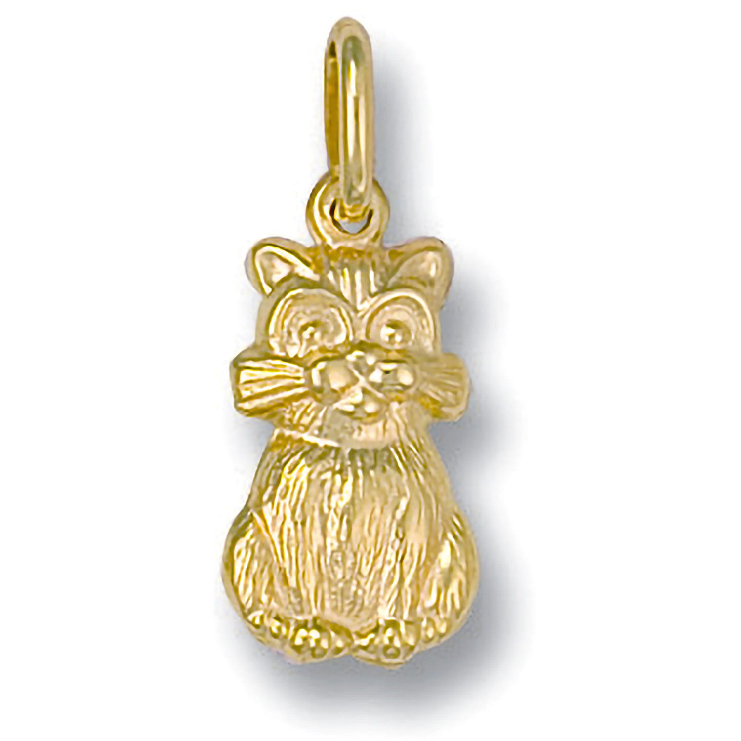 Yellow Gold Cat Pendant - 9ct Gold