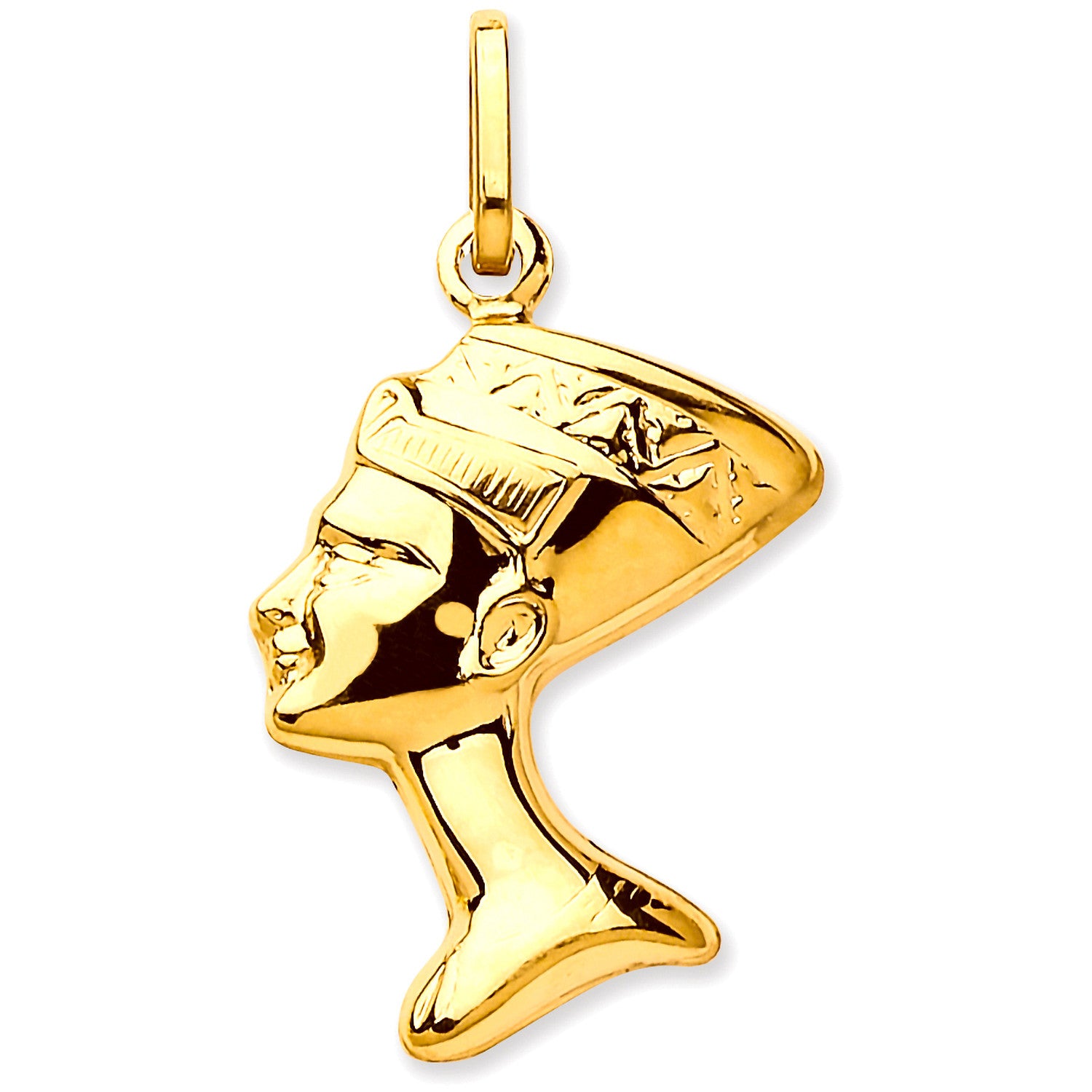 Yellow Gold Small Nefertiti Pendant - 9ct Gold
