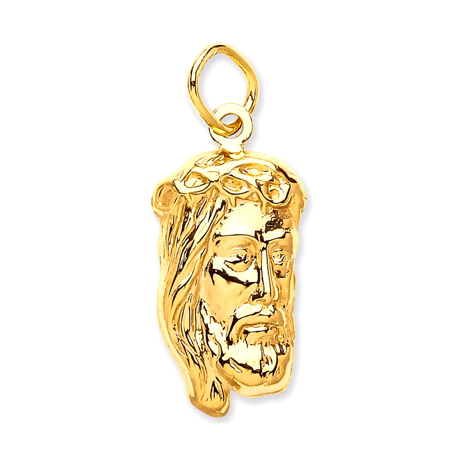 Yellow Gold Small Jesus Pendant - 9ct Gold