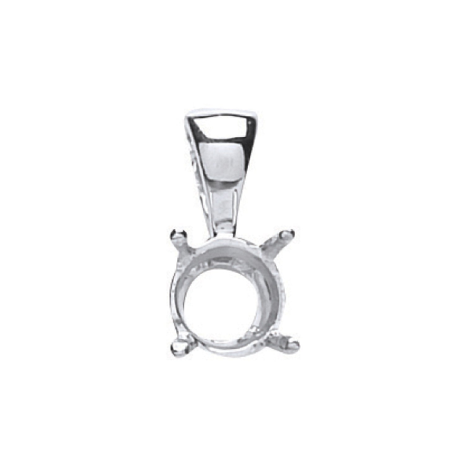 18ct W/G Pendant Mount 0.70-0.75ct
