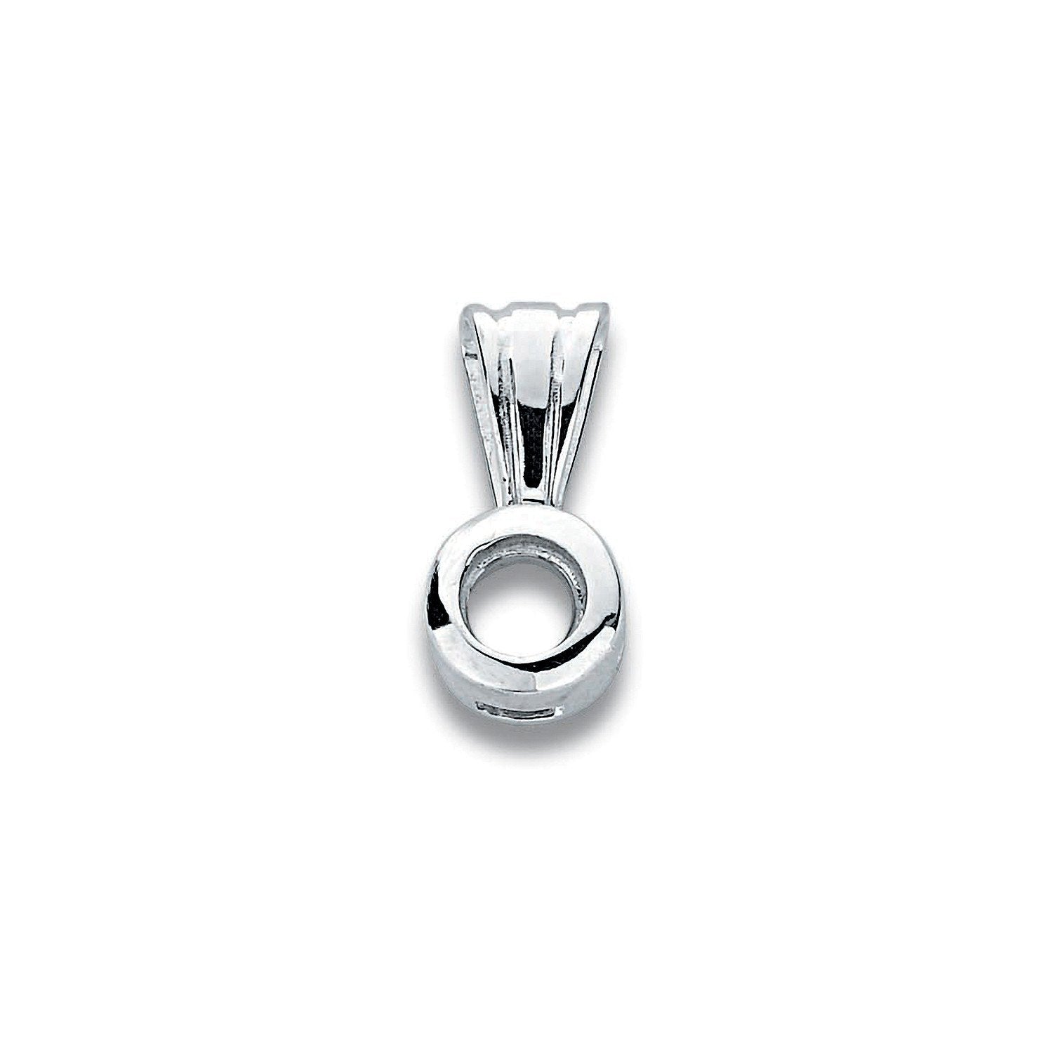 18ct W/G Pendant Mount Rubover 0.15ct