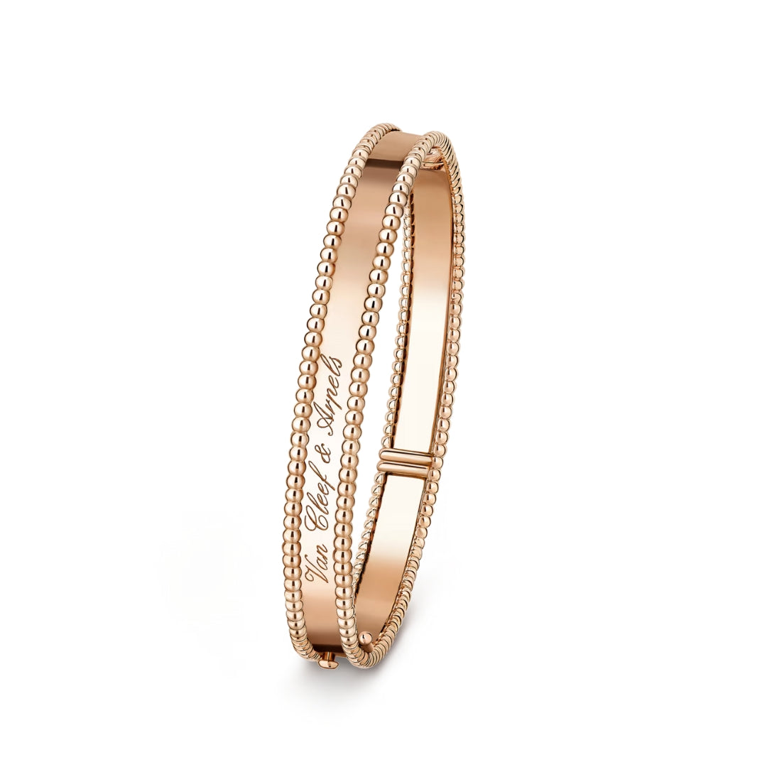 Van Cleef & Arpels Perlée Signature Bracelet Medium Model 18K Rose Gold