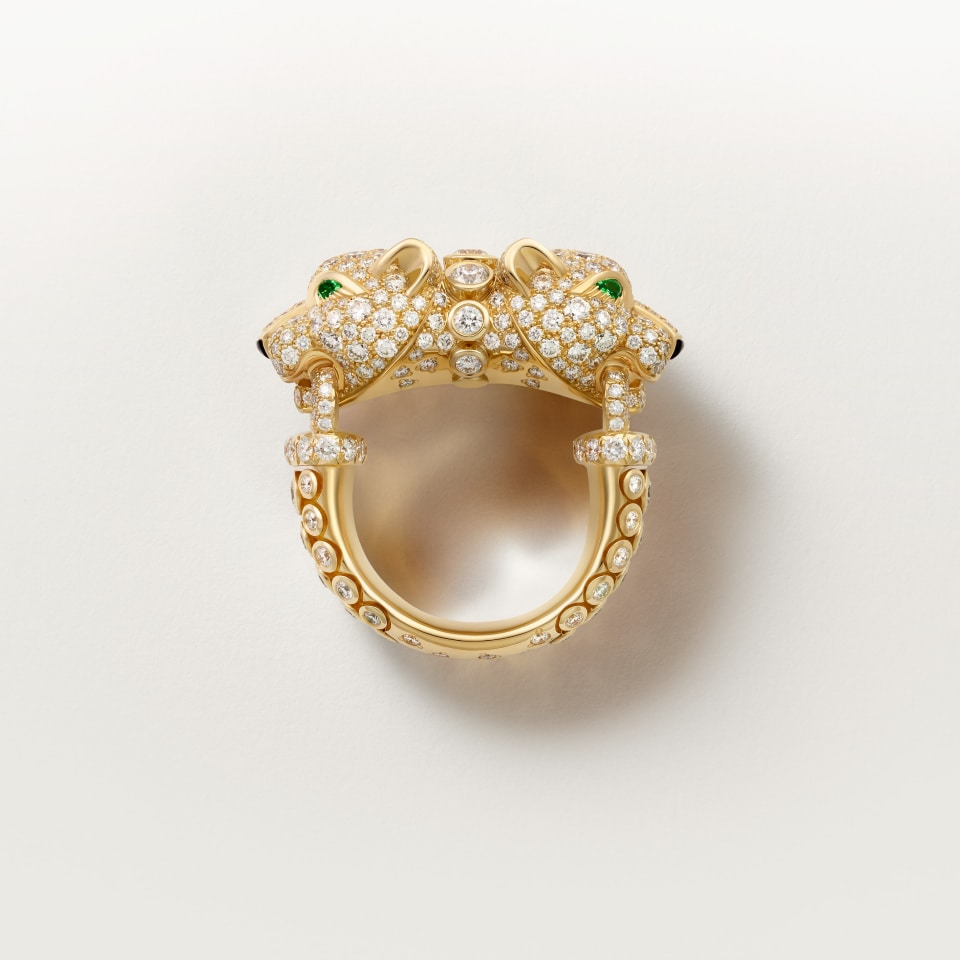 Cartier Panthère de Cartier Ring Paved Yellow Gold
