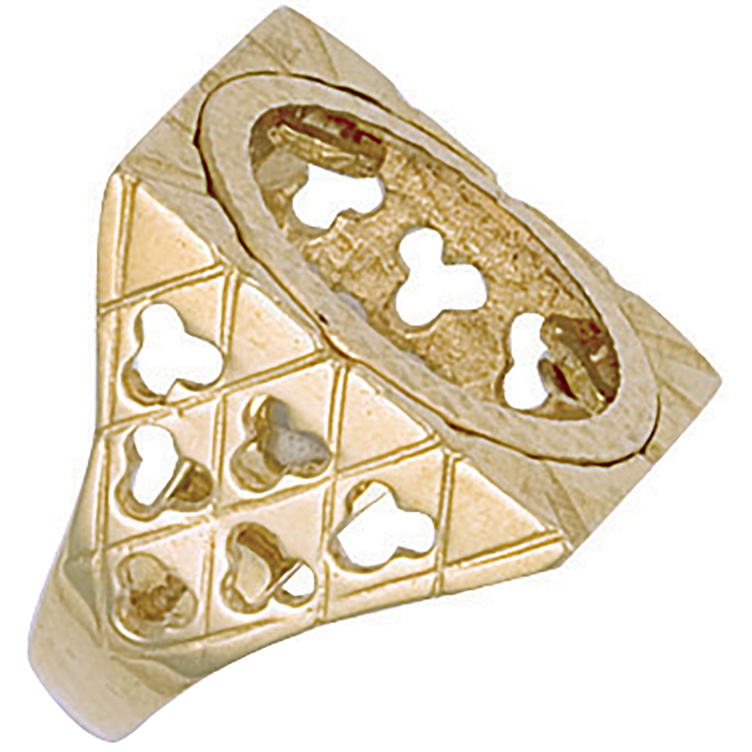 Yellow Gold (Full) Square Top Sovereign Ring - 9ct Gold