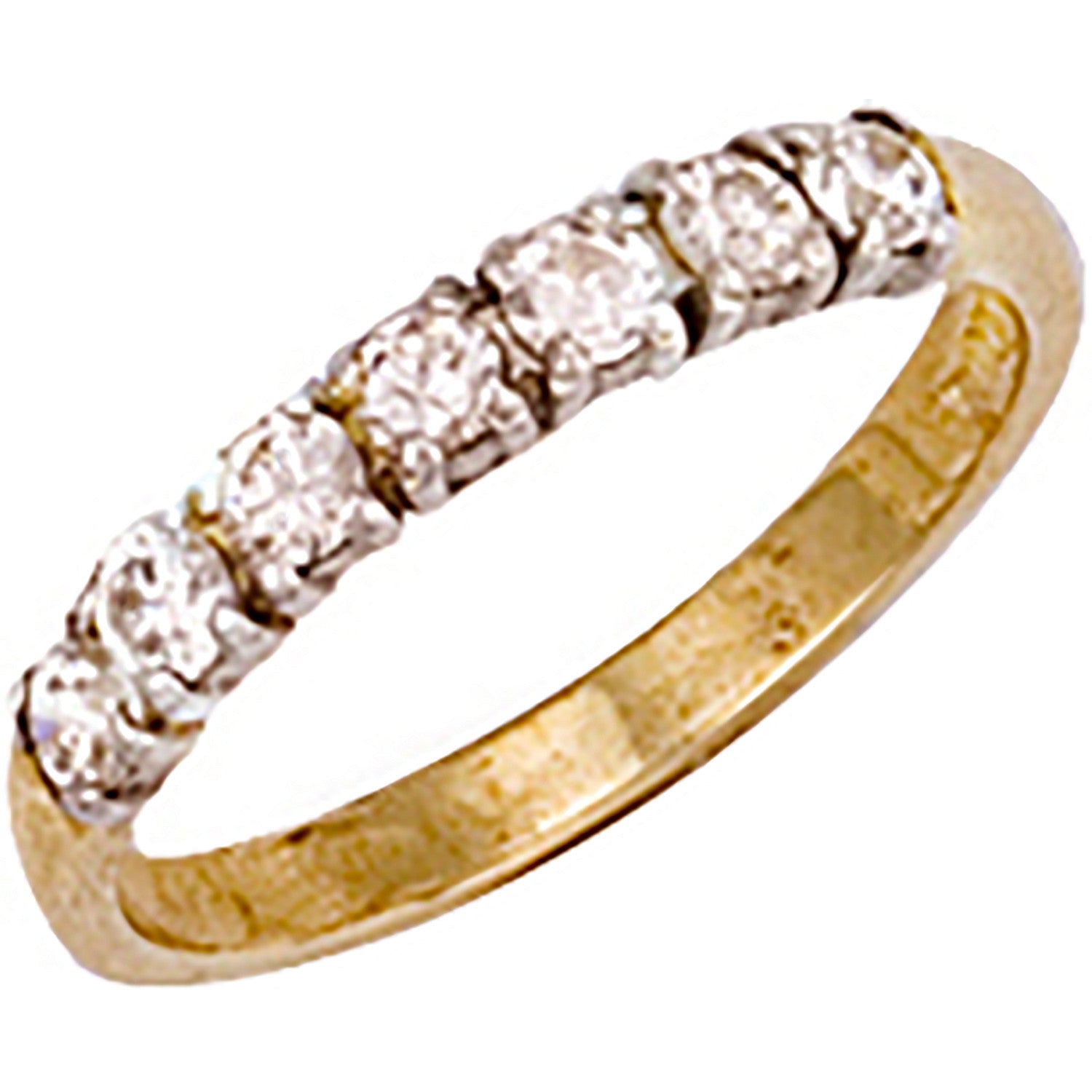 Yellow Gold Cubic Zirconia Ring - 9ct Gold