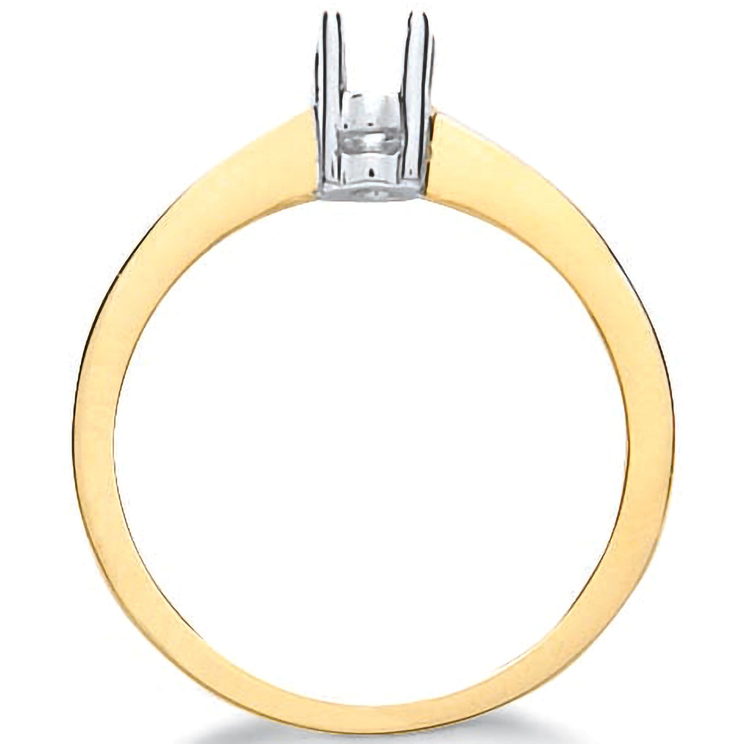 9ct Yellow Gold Ring Mount 0.20-0.25ct