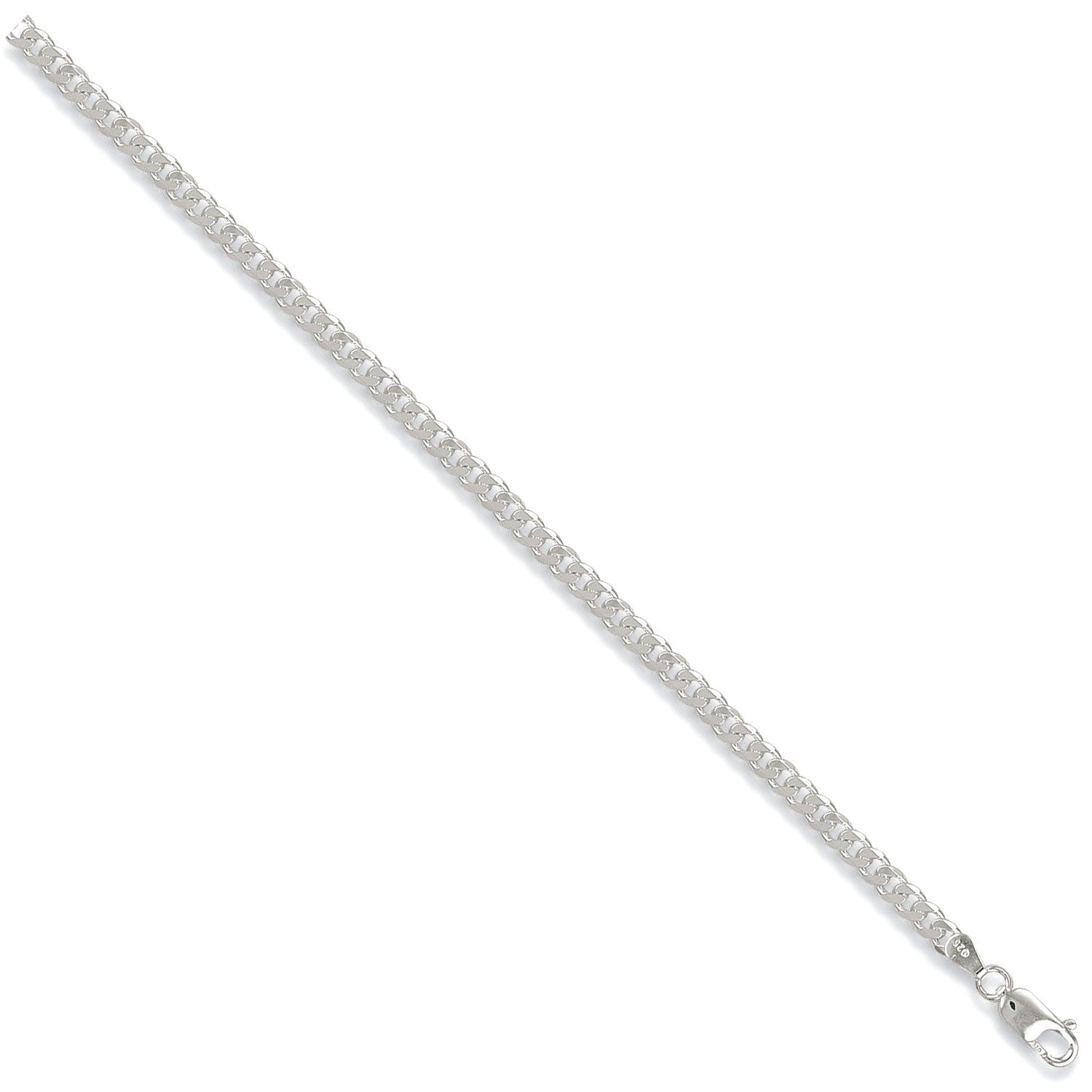Silver 4.5mm Curb Chain - Silver