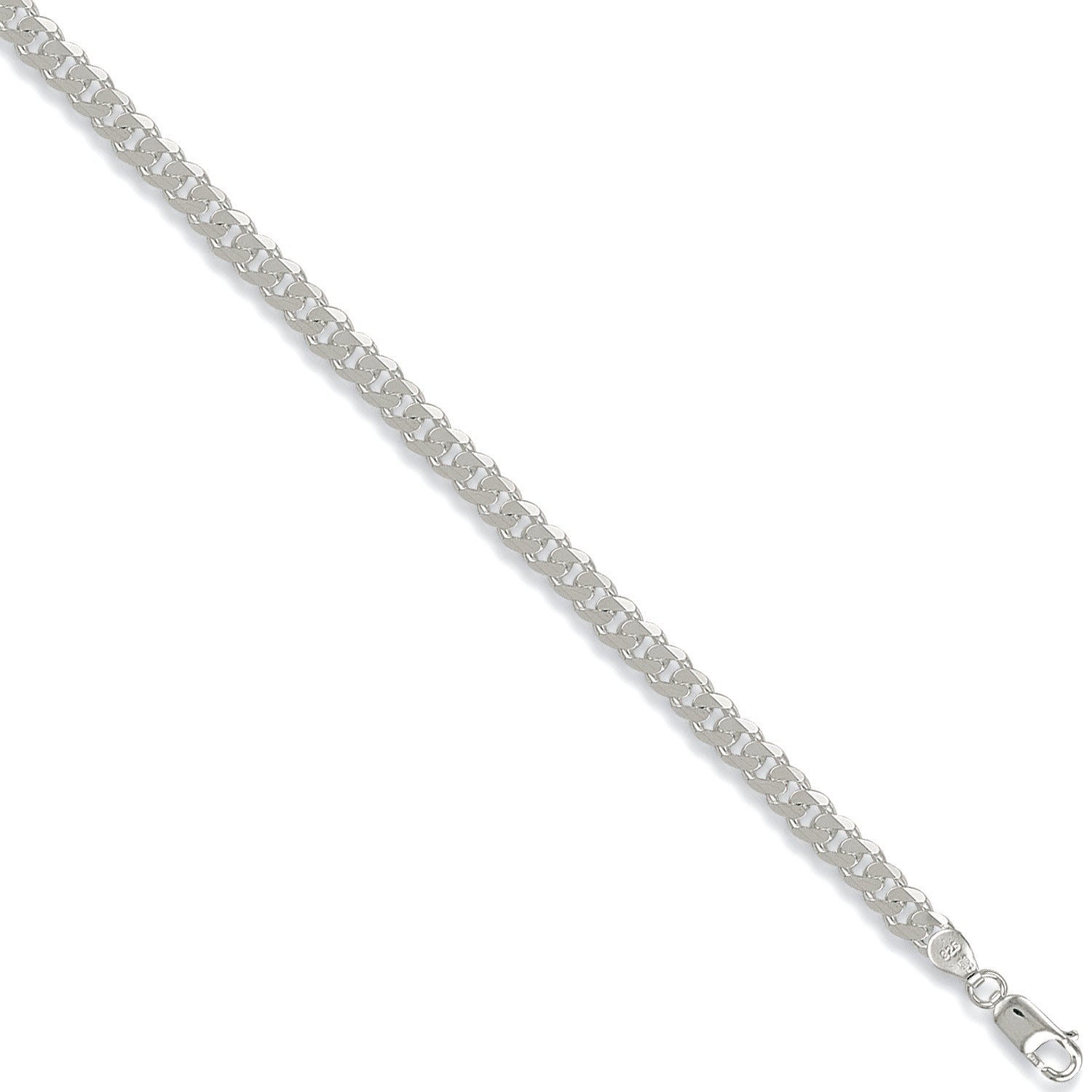 Silver 5.5mm Curb Chain - Silver
