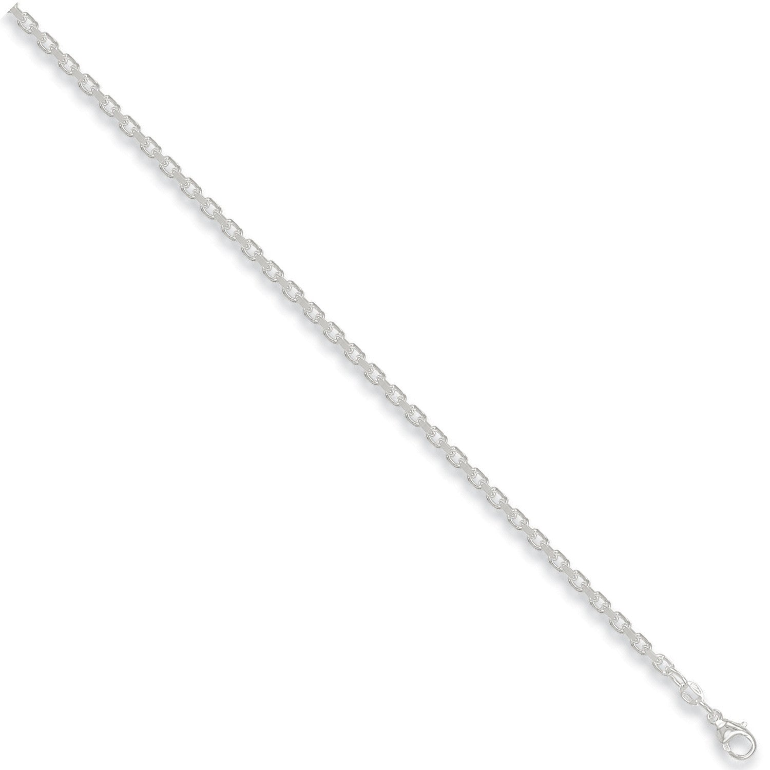 Silver 4.8mm Diamond Cut Belcher Chain - Silver