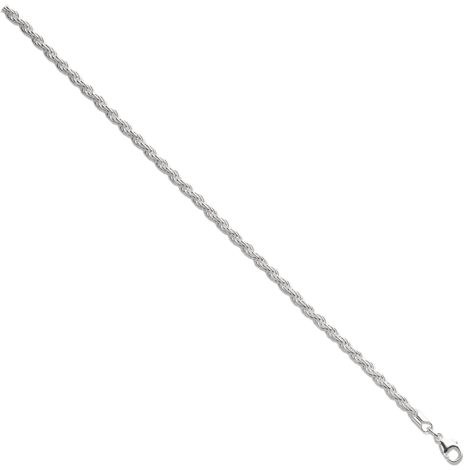 Silver 3.5mm Rope Chain - Silver