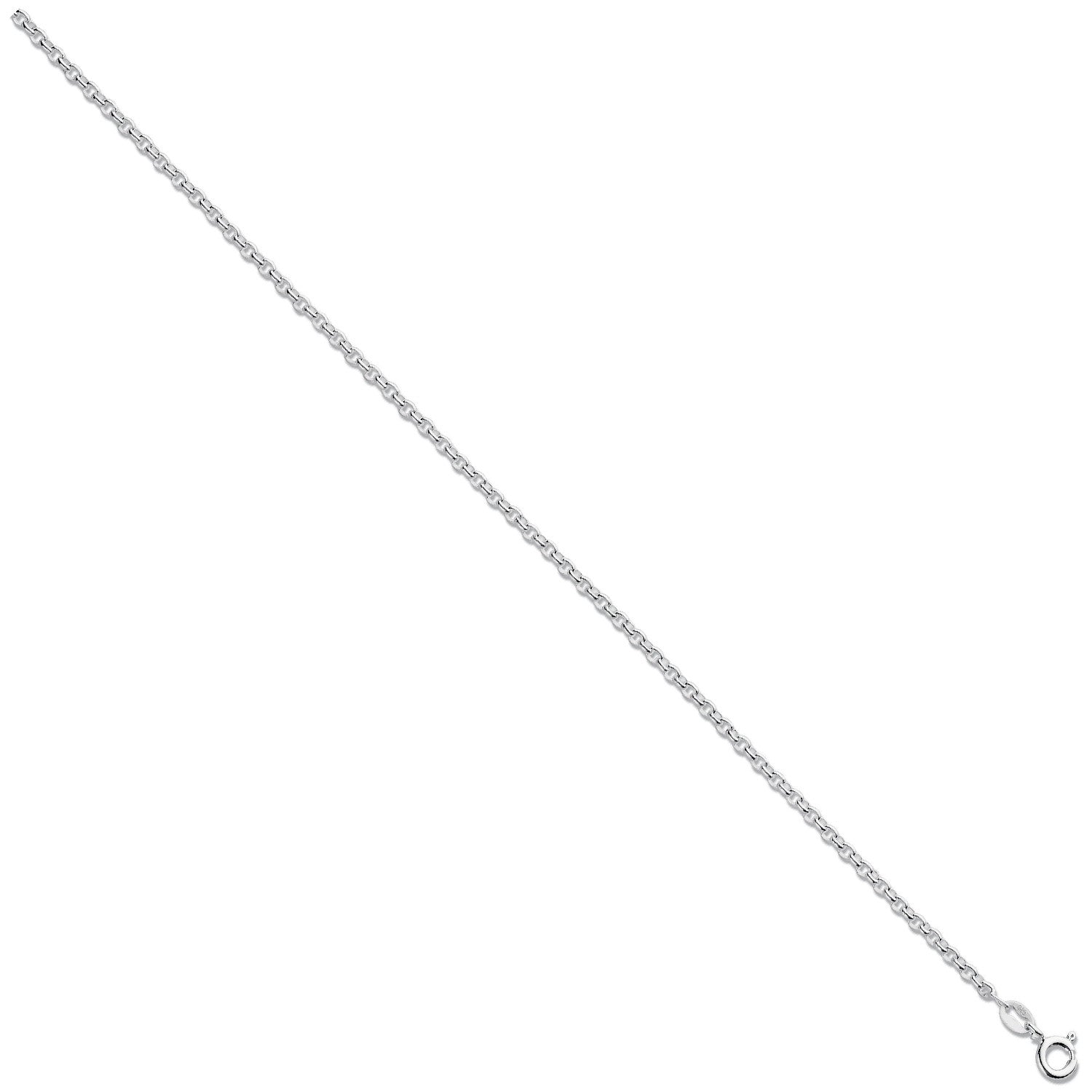 Silver 2.4mm Round Belcher Chain - Silver
