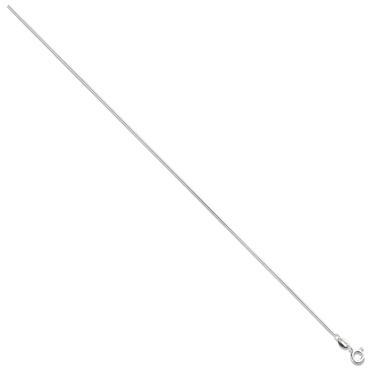 Silver 1.2mm Snake Chain - Silver